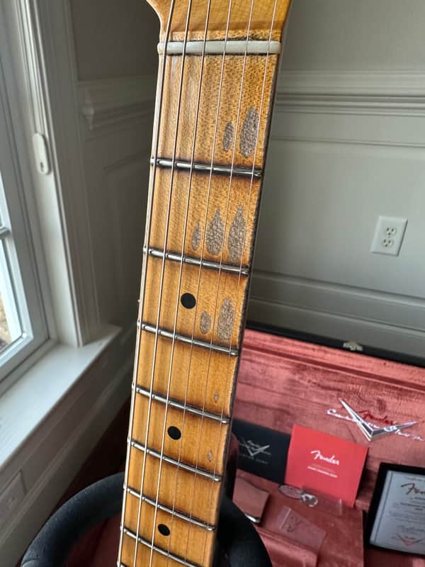 2024 fender custom shop telecaster postmodern humbucker journeyman - aged india ivory white 7 2024 fender custom shop telecaster postmodern humbucker journeyman - aged india ivory white - image 7