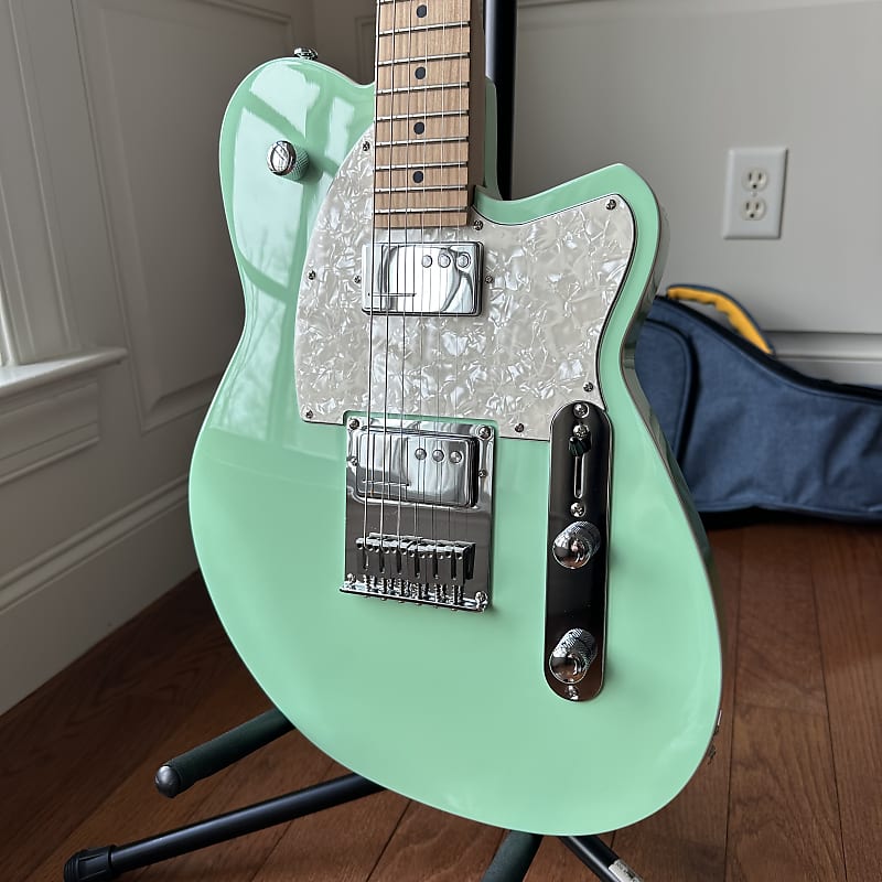reverend crosscut roasted maple neck - oceanside green 1 reverend crosscut roasted maple neck - oceanside green