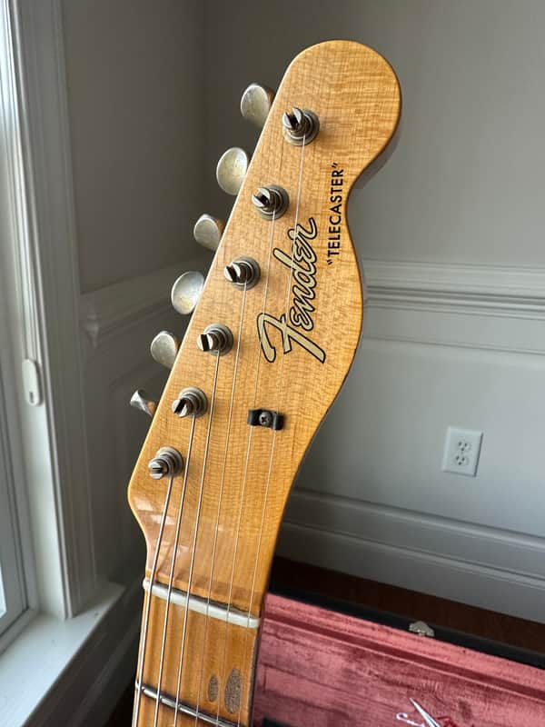 2024 fender custom shop telecaster postmodern humbucker journeyman - aged india ivory white 8 2024 fender custom shop telecaster postmodern humbucker journeyman - aged india ivory white - image 8