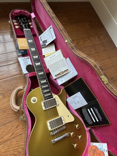 2023 gibson custom shop ‘57 reissue r7 les paul vos - gold top - image 20