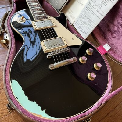 2016 Gibson Custom Shop ‘60 Limited Edition Les Paul Standard Lightly Aged - Black over Kerry Green